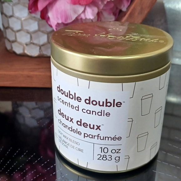 Tim Horton’s Double Double Soy Wax Blend Scented Candle 10oz - Picture 4 of 5